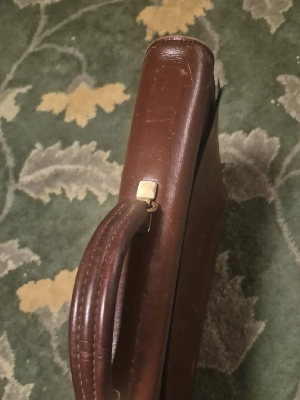 Classic Brown Leather Briefcase - Men's Professional Bag